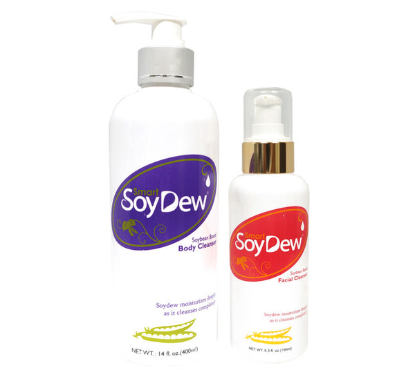 Soy Dew Facial Cleanser & Body Cleanser Soy Set of 2